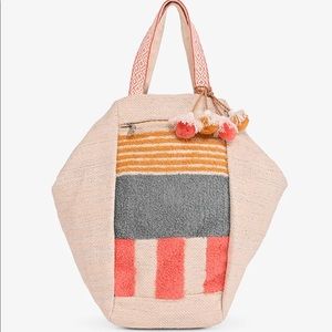 New America & Beyond embroidered backpack / purse